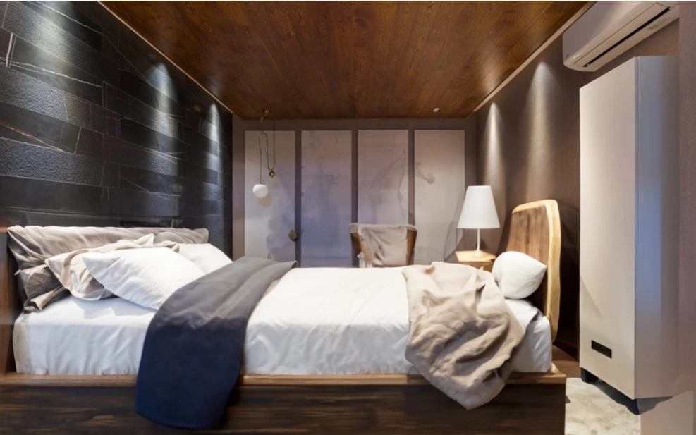 Bedroom Ceiling Design Texture with Wood
