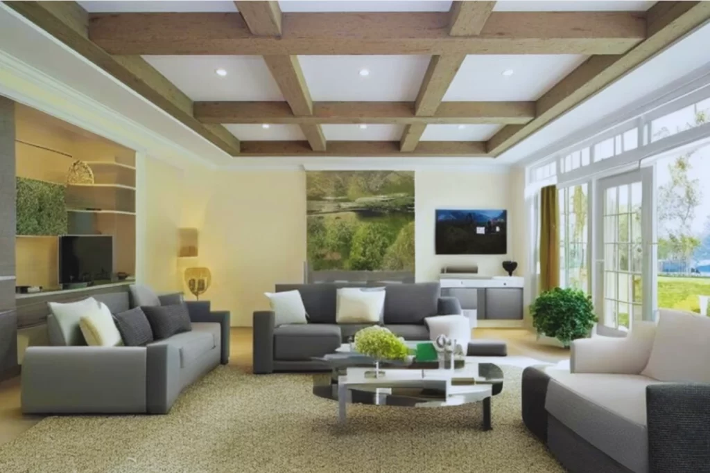 Understated Elegance with Beam-and-Panel Ceilings